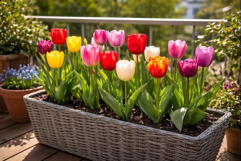 Comment planter des tulipes en jardinière