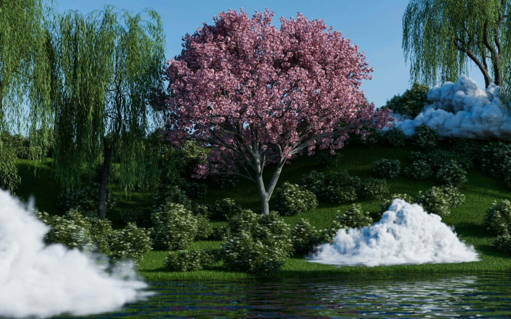 arbre-en-fleur-rose