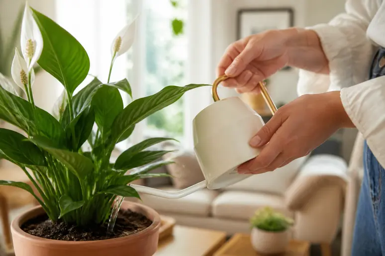 Arrosage d'un spathiphyllum en pot, entretien et épanouissement spathiphyllum