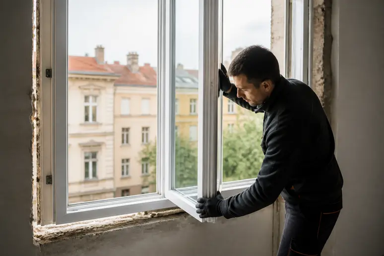 Installation sur-mesure d'une fenêtre double vitrage PVC, un facteur clé dans le coût total du projet.
